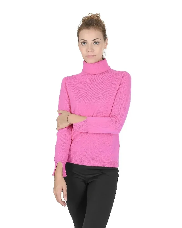 Tasseled Knit TopsCashmere Women Turtleneck Sweater - 40 EU