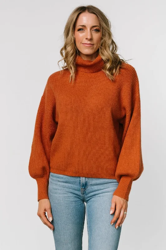 Oversized Knit TopsMalcolm Turtleneck Sweater | Spice