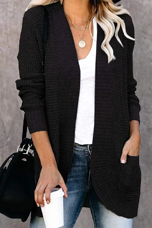 Recycled Fabric Knit TopsOversized Knitted Sweater Cardigan