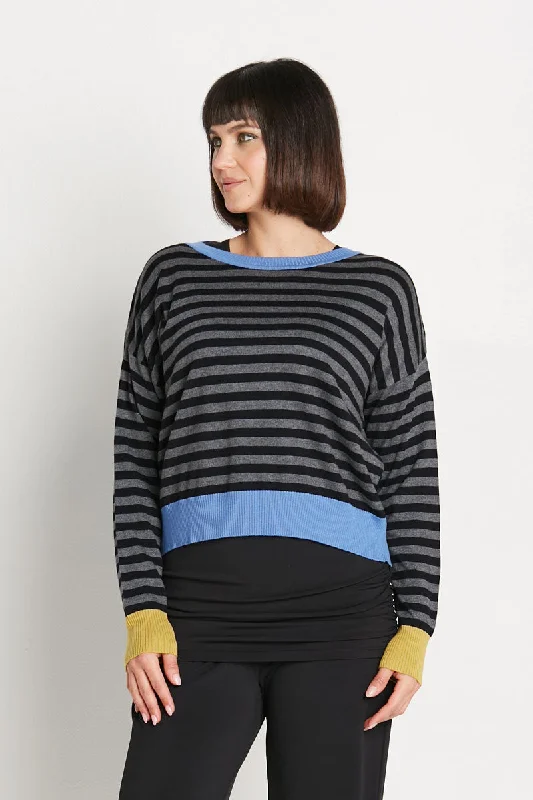 Fishing Knit TopsPlanet Stripes Sweater