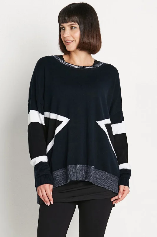 Thermal Knit TopsPlanet Triangled Sweater