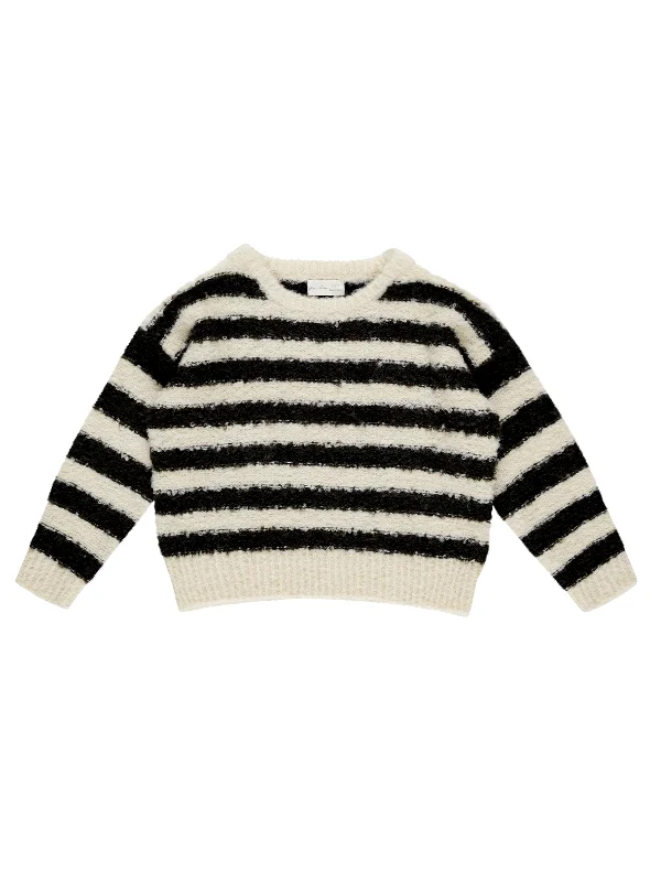 Fall Knit TopsRylee & Cru Aspen Sweater, Fuzzy Stripe