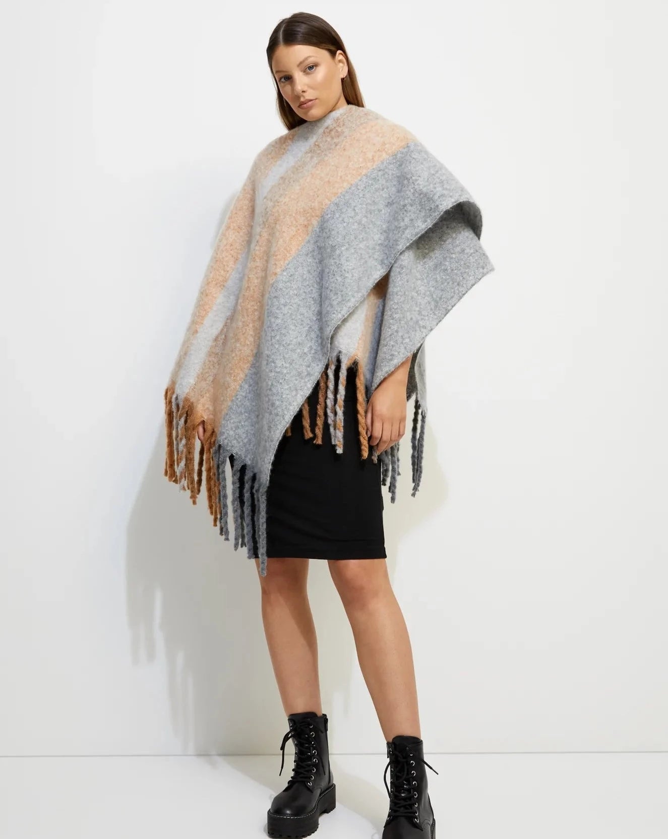 Embroidered Knit TopsEcuador Wrap | Pastel Stripes