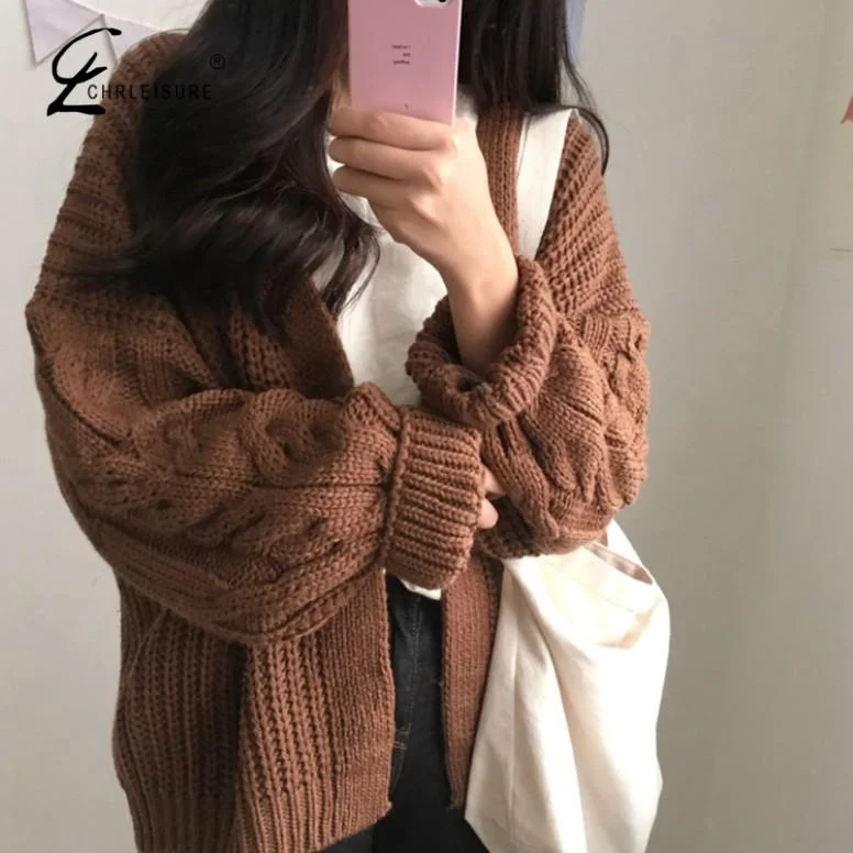 Summer Knit TopsWomen Open Front Cardigan Sweaters Winter Women Sweater Knitted Long Sleeve Knitwear Girls Casual Outerwear Femme Top