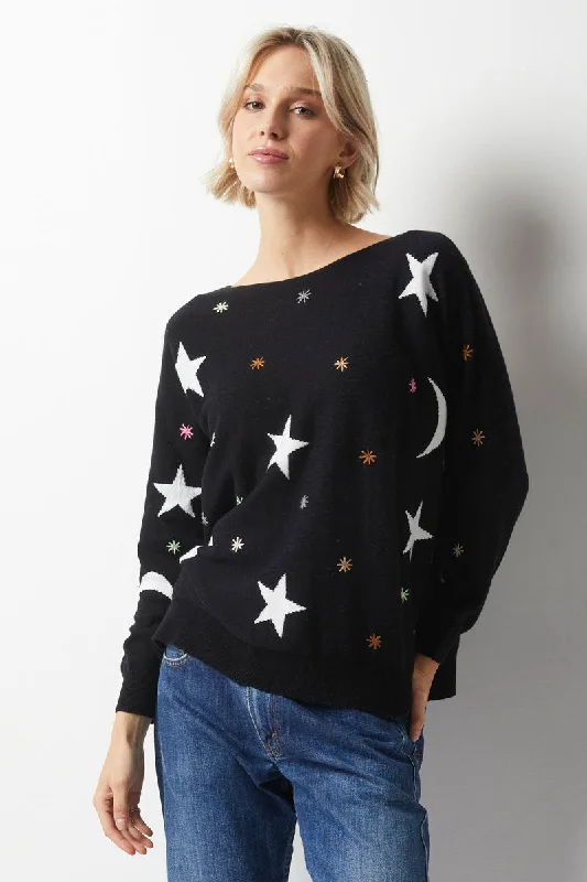 Studded Knit TopsZaket & Plover Starry Night Sweater