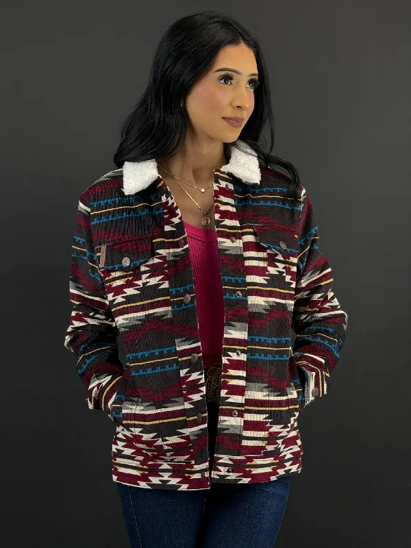 Snowboard JacketsCinch Womens Multi Color Sherpa Button Up