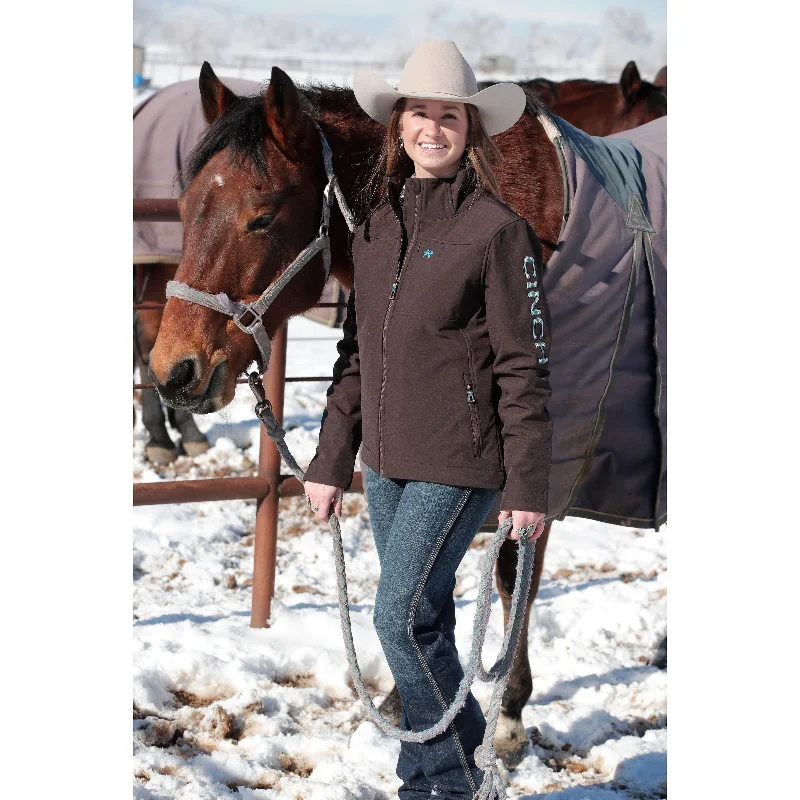 Windproof JacketsCinch Women's Concealed Carry Brown Bonded Jacket