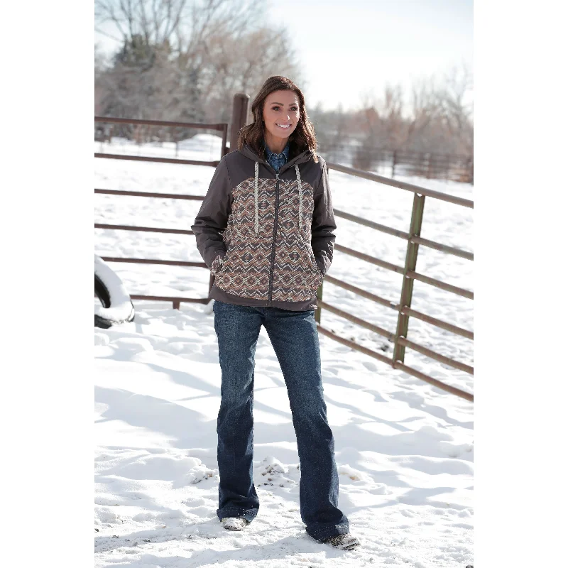 Running JacketsCinch Women's Grey Southwestern Ski Jacket