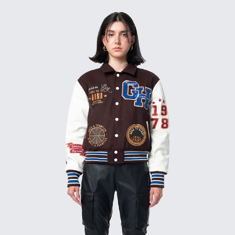 Parka JacketsDream Varsity Jacket - Espresso