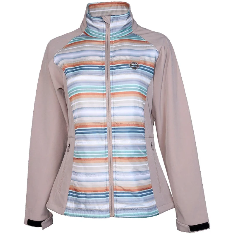 Retro JacketsHooey Women's Tan and Serape Softshell Jacket