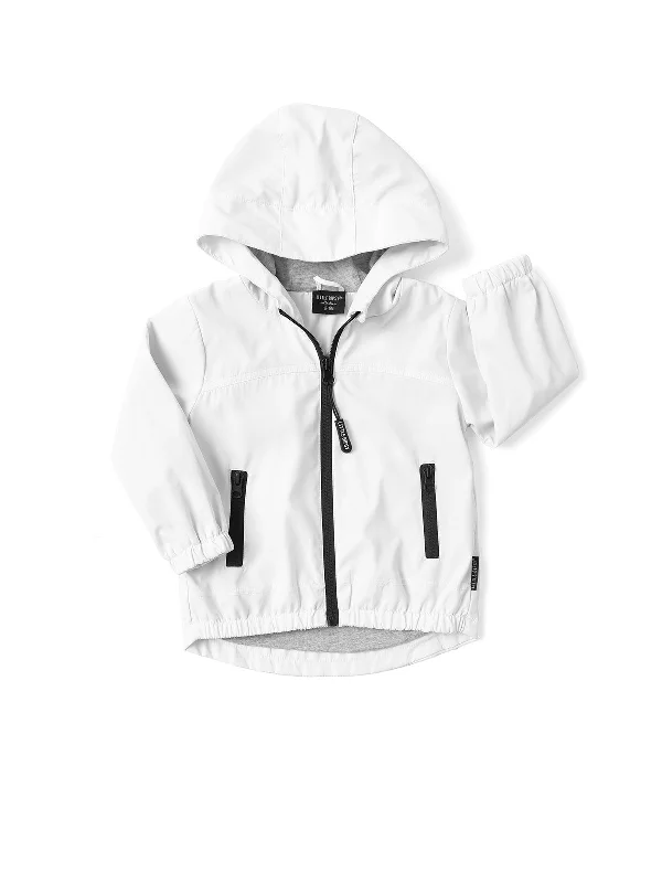 Asymmetrical JacketsWindbreaker - White