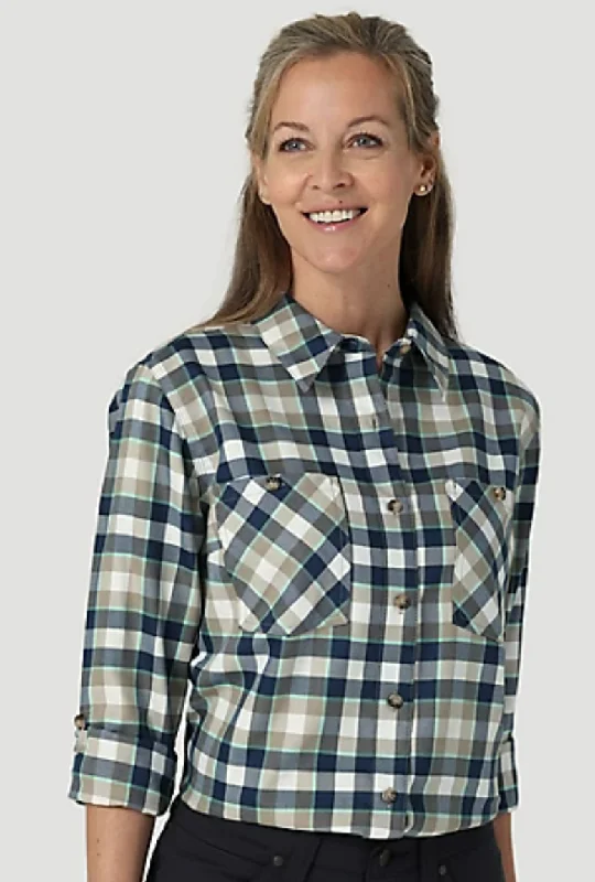 Pocket ShirtsWomen's Wrangler Riggs Flannel Button Down Shirt #112317244X