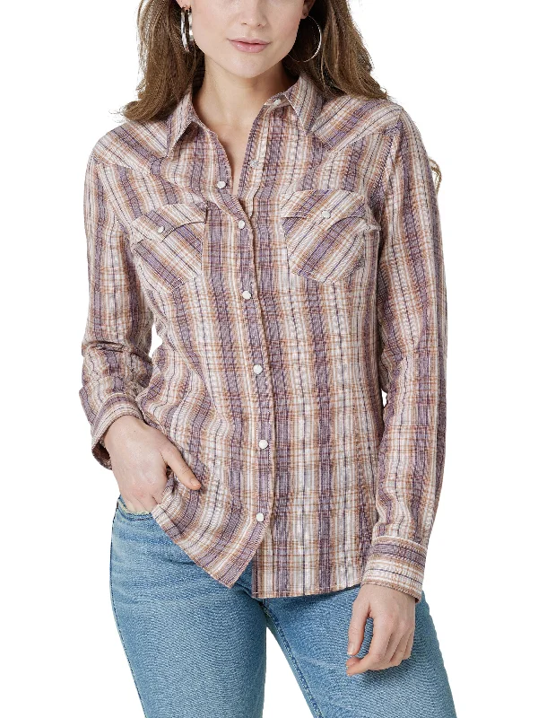 Running ShirtsWomen's Wrangler Retro Snap Front Shirt #112327257