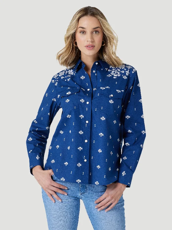 Sequined ShirtsWomen's Wrangler Retro Snap Front Shirt #112327260