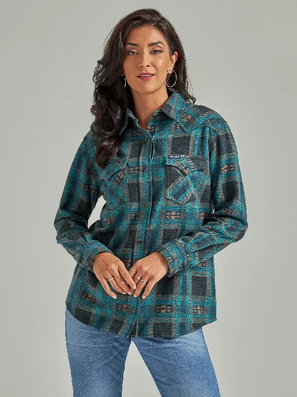 Tunic ShirtsWomen's Wrangler Retro Snap Front Shirt #112339542