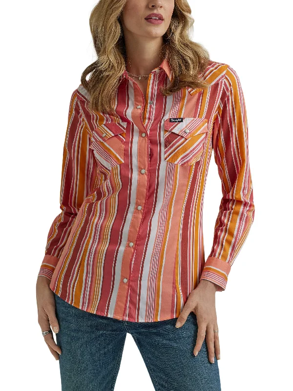 Recycled Fabric ShirtsWomen's Wrangler Retro Snap Front Shirt #112345310