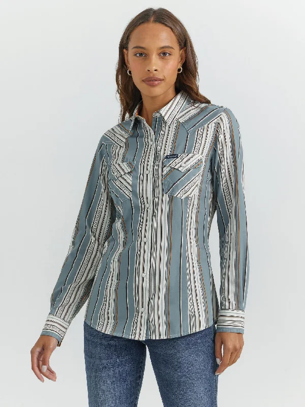 Polyester ShirtsWomen's Wrangler Snap Front Shirt #112353154