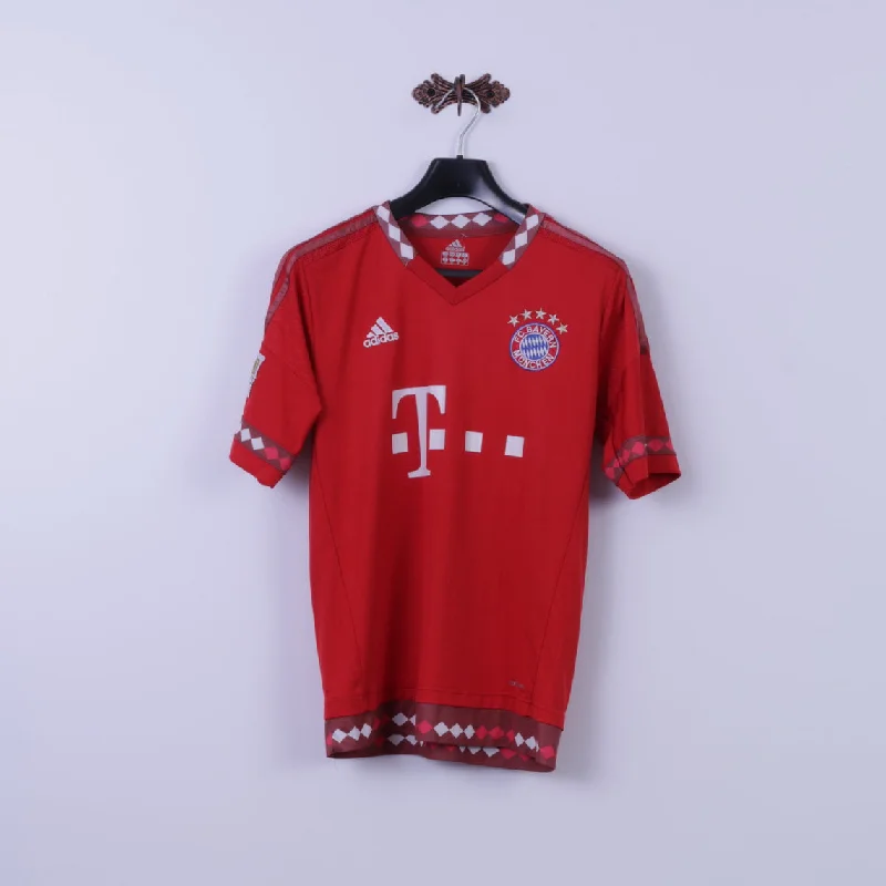 Hooded ShirtsAdidas Womens 10 M Shirt red Bayern Munchen Football #7 Ribery Jersey Top