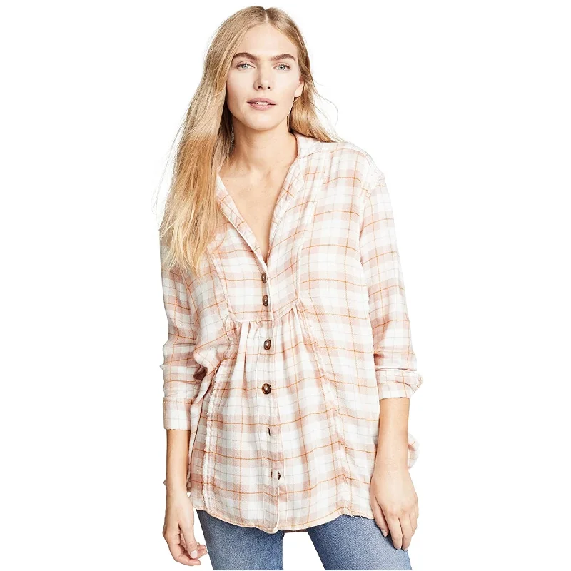 Satin ShirtsFree People Womens All About The Feels Button Up Shirt