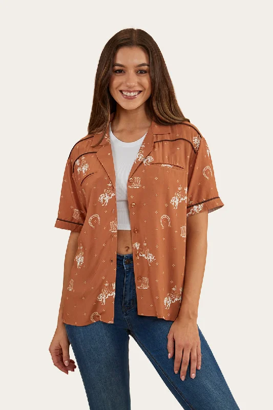 Printed ShirtsGillian Womens Shirt - Copper