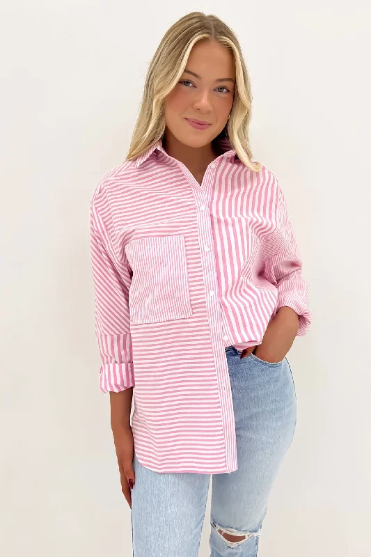 Athletic ShirtsKylen Shirt Pink Stripe