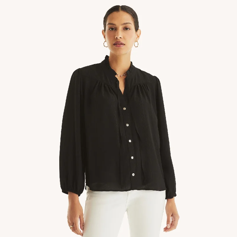 Bamboo ShirtsNautica Womens Tie-Front Shirt