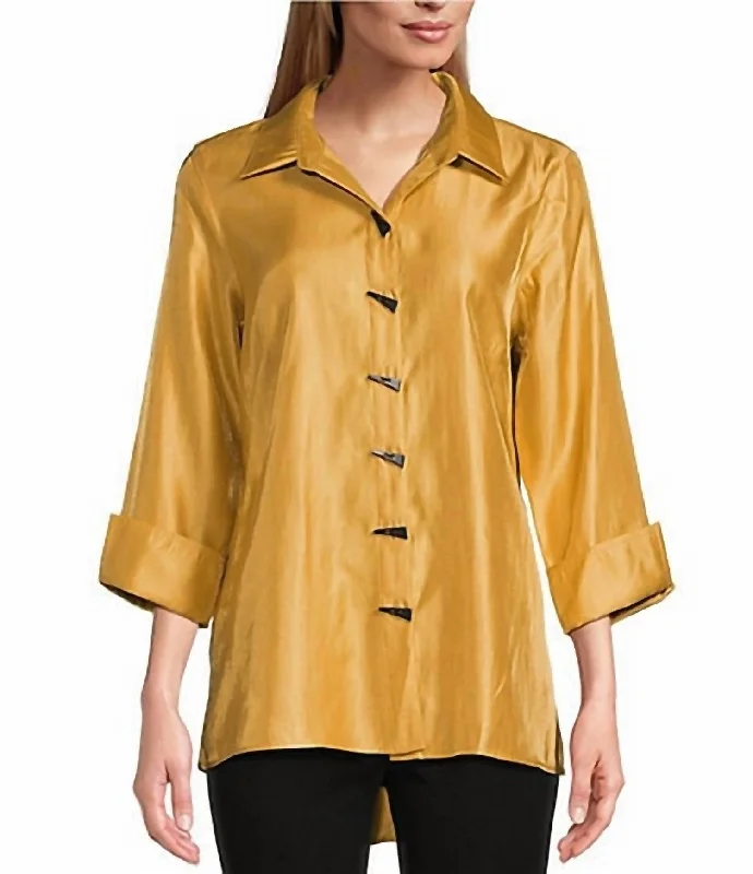 Rainproof ShirtsRising Horizon Shirt In Dark Gold