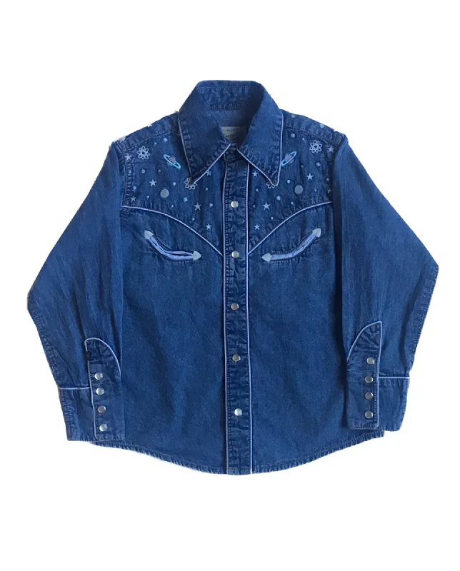 Fishing ShirtsRockmount Boys Denim 100% Cotton Out of this World Western L/S Shirt