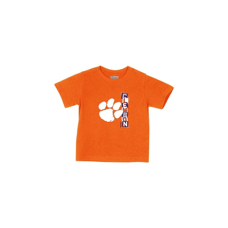 Button-Up T-ShirtsToddler Clemson Block Short Sleeve T-Shirt