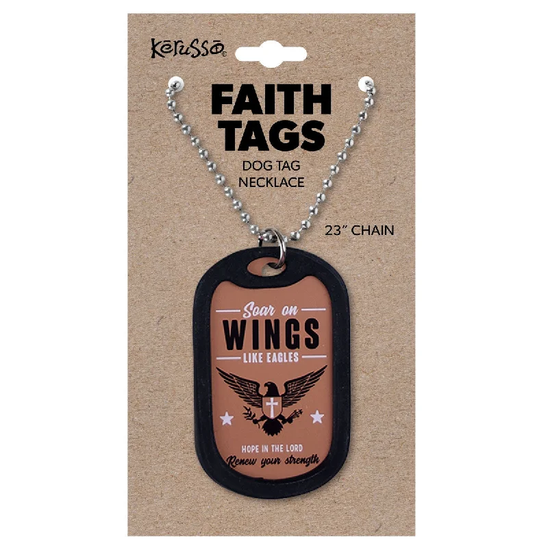 Striped T-ShirtsFaith Gear Dogtag Necklace Wings