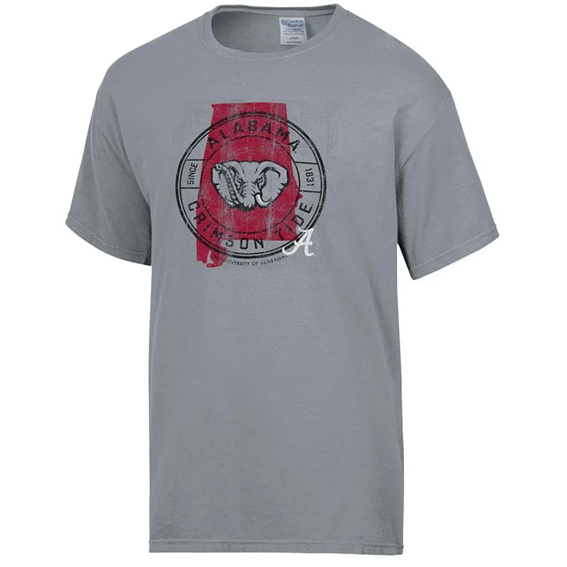 Jersey T-ShirtsAlabama Circle Elephant Short Sleeve T-Shirt