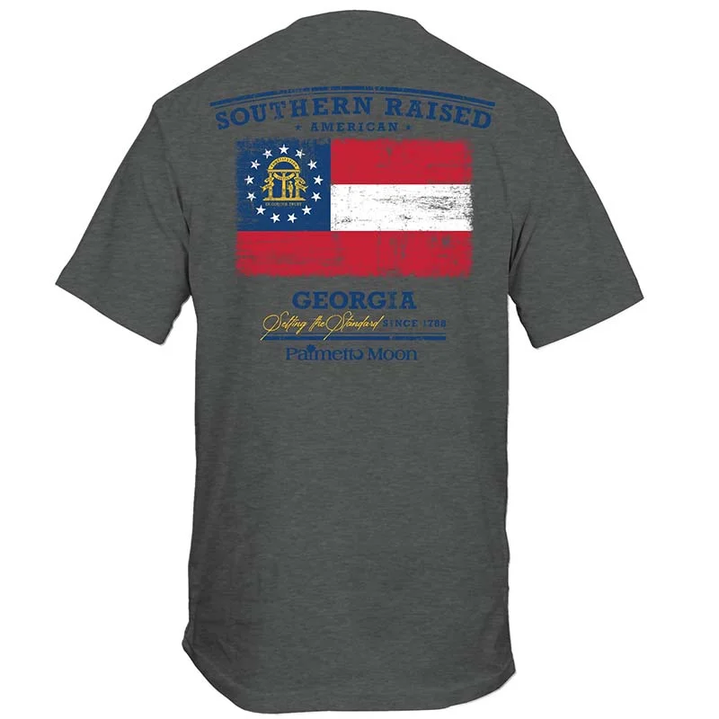 V-Neck T-ShirtsGeorgia State Flag Short Sleeve T-Shirt