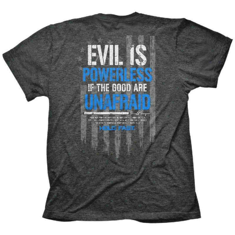 Cropped T-ShirtsHOLD FAST Mens T-Shirt Evil Is Powerless