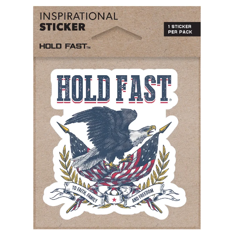 Mesh T-ShirtsHOLD FAST Sticker Vintage Eagle