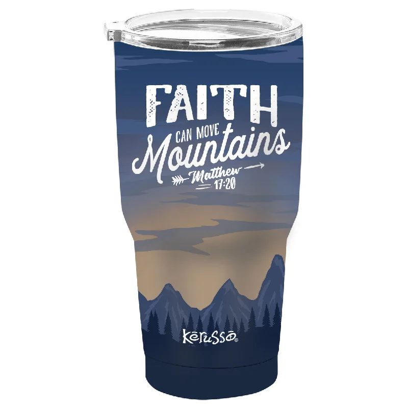 Thermal T-ShirtsKerusso 30 oz Stainless Steel Tumbler Faith Move Mountains