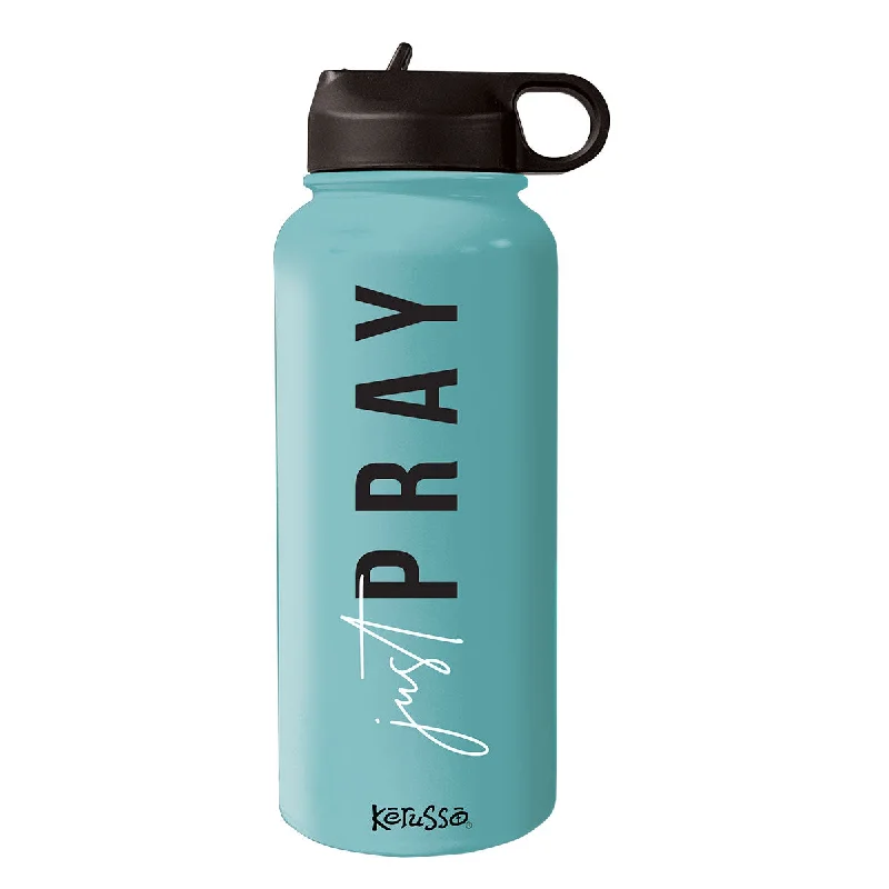 V-Neck T-ShirtsKerusso 32 oz Stainless Steel Bottle Just Pray