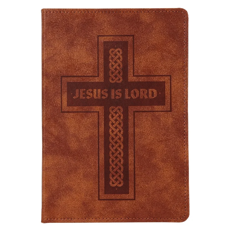 Distressed T-ShirtsKerusso Mens Journal Jesus Is Lord Cross