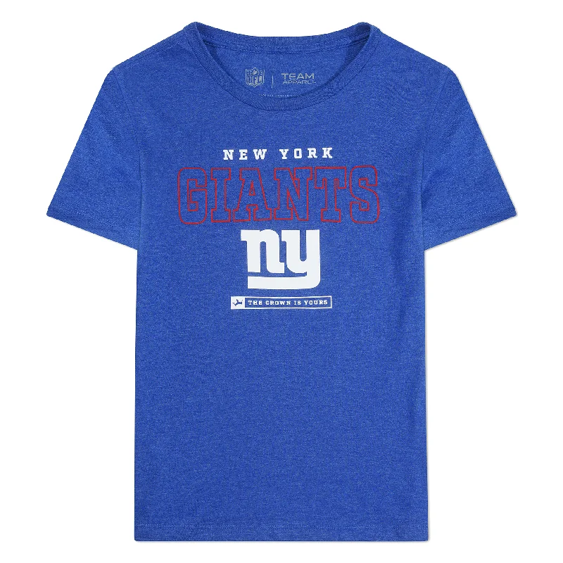 Cotton T-ShirtsNew York Giants Crown Women's Short Sleeve T-Shirt