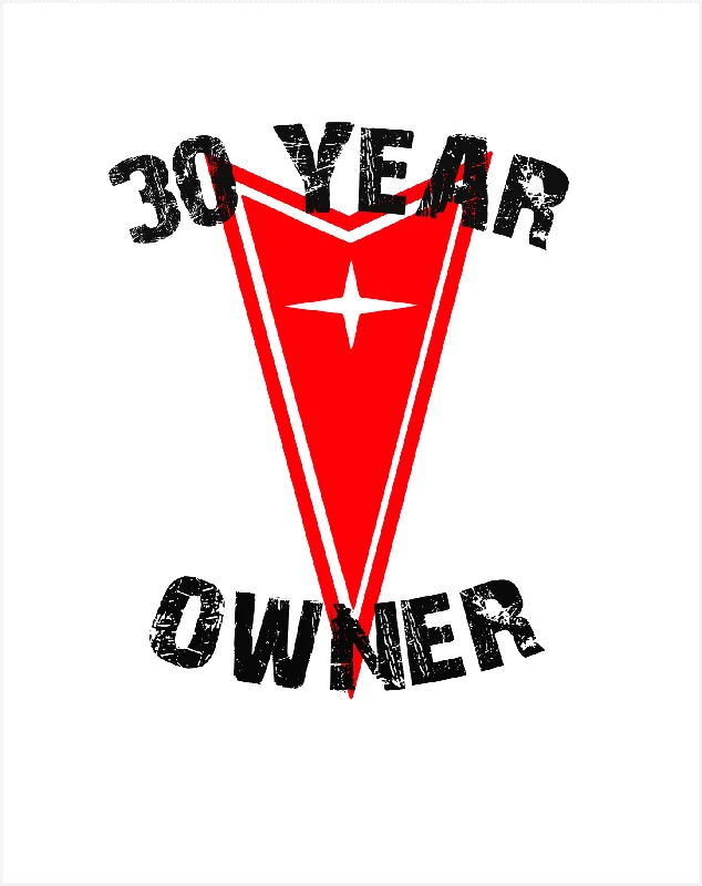 Athletic T-ShirtsPontiac 1970's 30 Year ANNIVERSARY OWNER T-Shirt