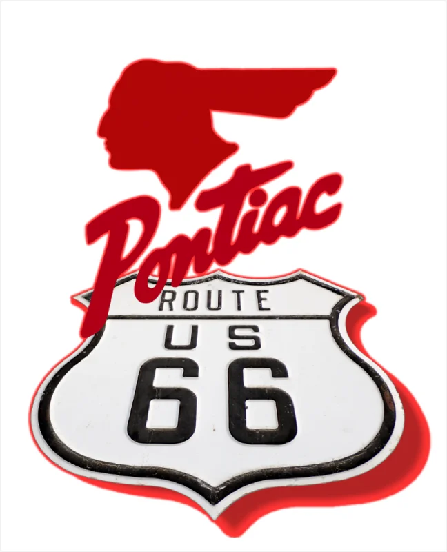 Cultural T-ShirtsPontiac 40's ROUTE 66 T-Shirt