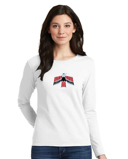 Logo T-ShirtsPontiac 60's Firebird Ladies' 5.3 oz. Gildan Heavy Cotton Missy Fit Long-Sleeve T-Shirt