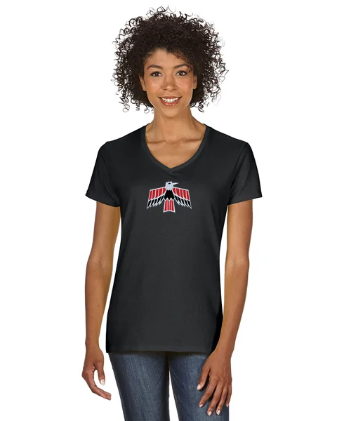 Running T-ShirtsPontiac 60's Firebird Ladies Short sleeve V-neck Gildan T-shirt