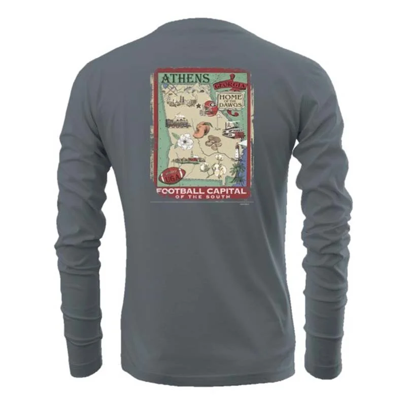 Thermal T-ShirtsUGA Vintage Map Long Sleeve T-Shirt