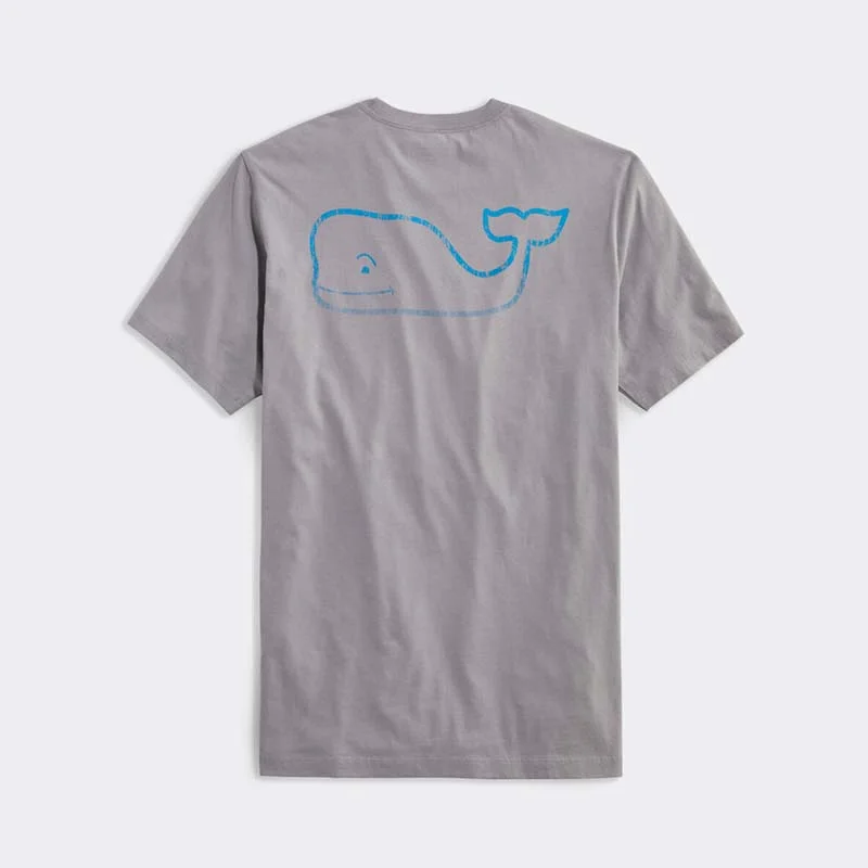 Designer T-ShirtsFaded Vintage Whale Short Sleeve T-Shirt