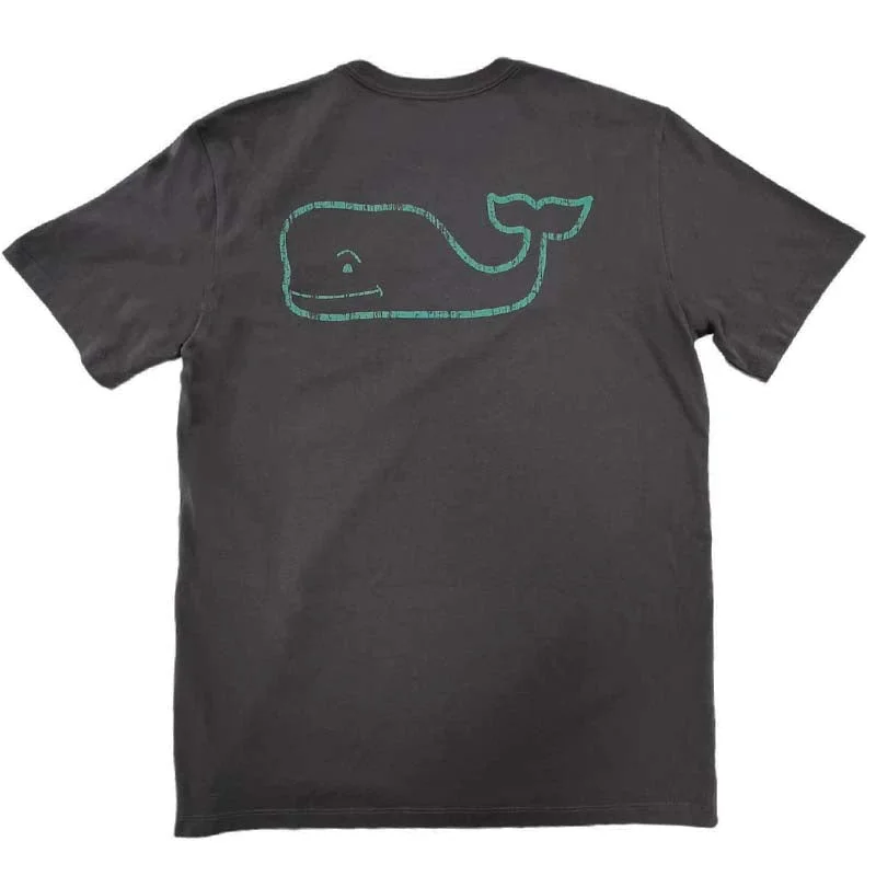 Fleece T-ShirtsTwo Tone Vintage Whale Short Sleeve T-Shirt