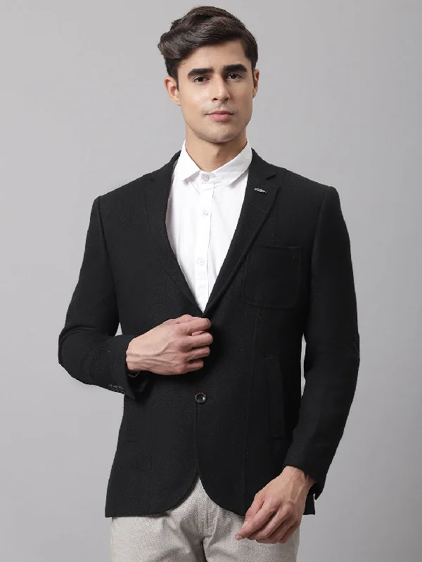 BlazerfutureMen Black Formal Blazer