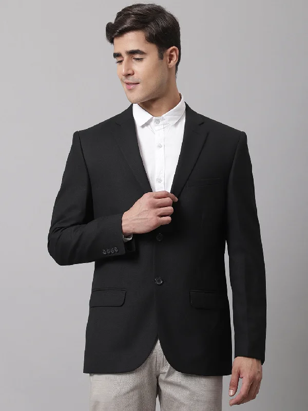 BlazerfanMen Black Formal Blazer