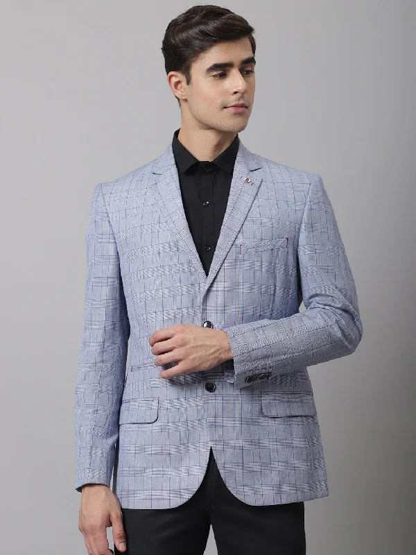 BlazercasualMen Blue Formal Blazer