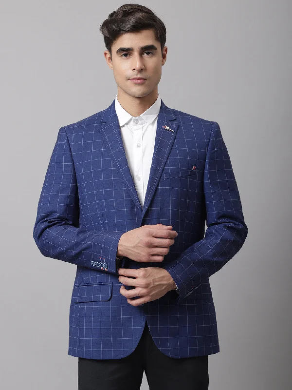 BlazerprintMen Blue Formal Blazer