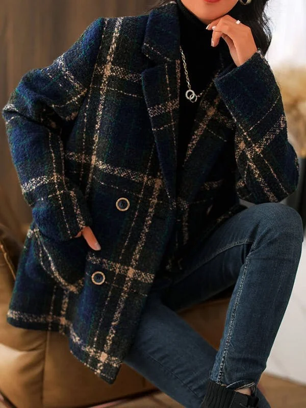 BlazerunityCasual Plaid Blazer for Women